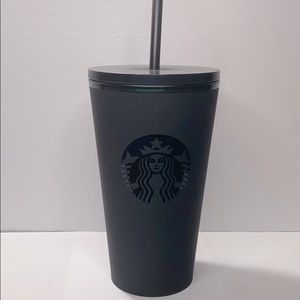 Black and green 16oz tumbler